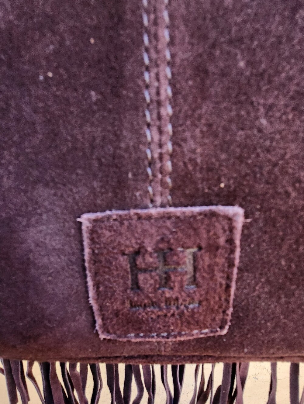 Haute Hippie - Chocolate Brown Suede Fringe Hobo Bag - Picture 10 of 13